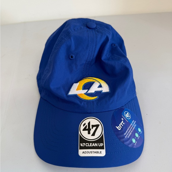 Los Angeles LA Rams Dad Hat Baseball Cap NFL 47 Brand Clean Up Strapback Blue - Picture 1 of 8